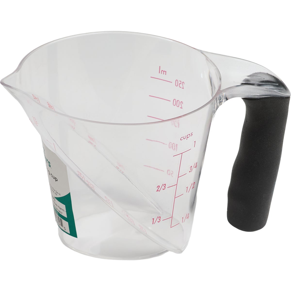 Smart Savers 1 Cup Clear Plastic Measuring Cup Image 3