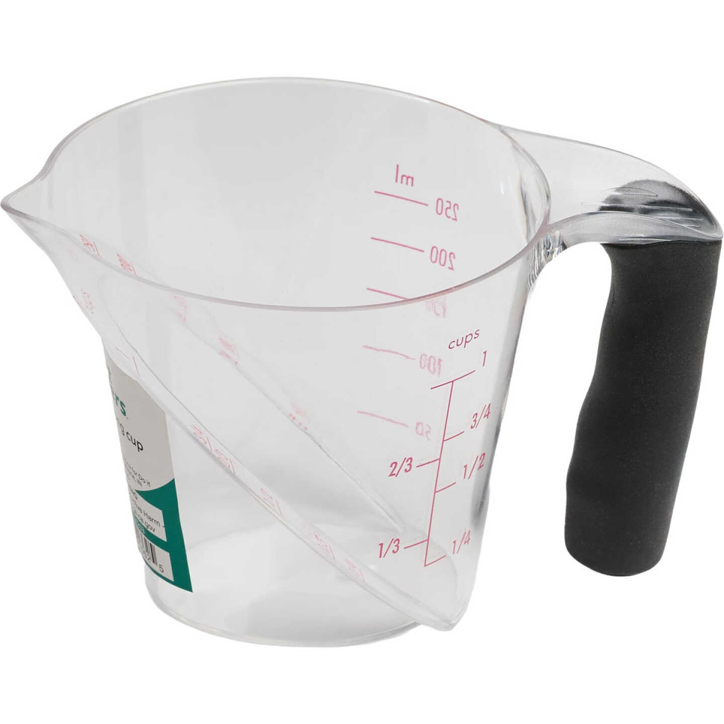 Smart Savers 1 Cup Clear Plastic Measuring Cup Image 3