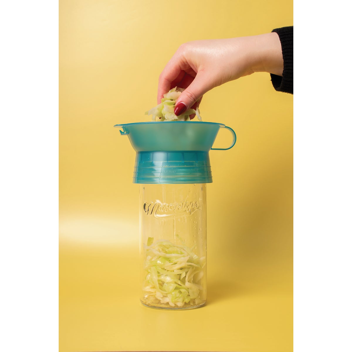 Masontops Smart Funnel 6-in-1 Multifunctional Canning Funnel, Green Image 2