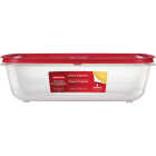 Rubbermaid EasyStore 41.5 C. Clear Rectangular Food Storage Container with Lid Image 1