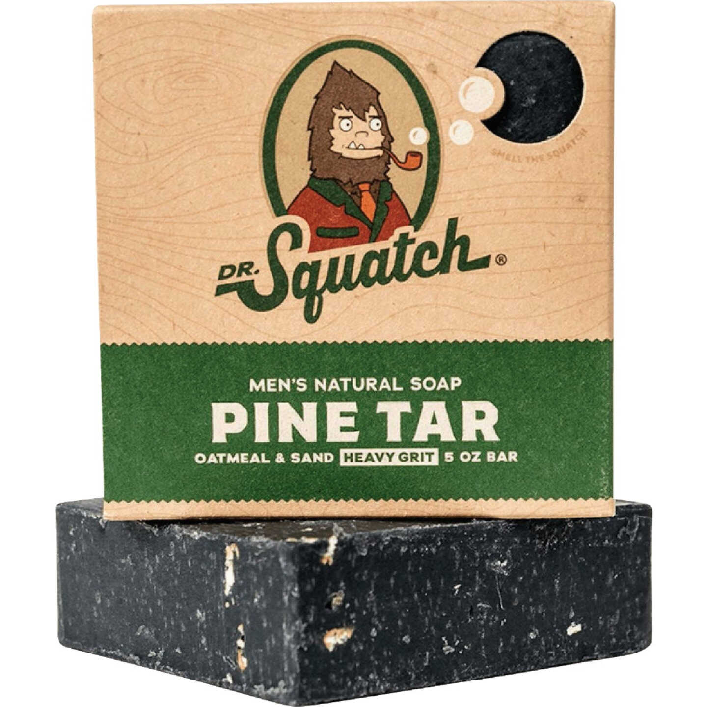 Dr. Squatch 5 Oz. Pine Tar Scent Bar Soap Image 1