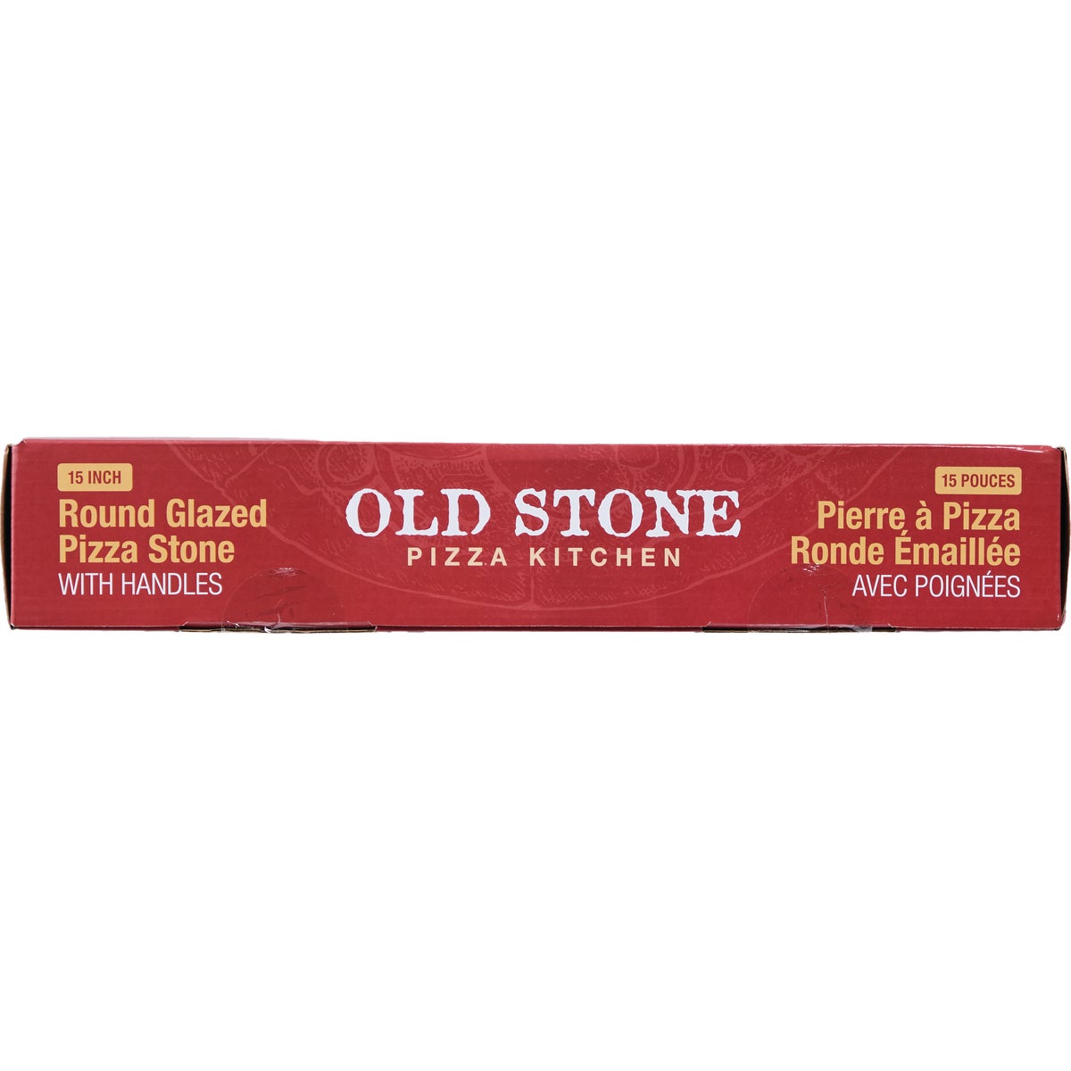 Old Stone 15 In. Grey Glazed Round Pizza Stone With Handles Image 8