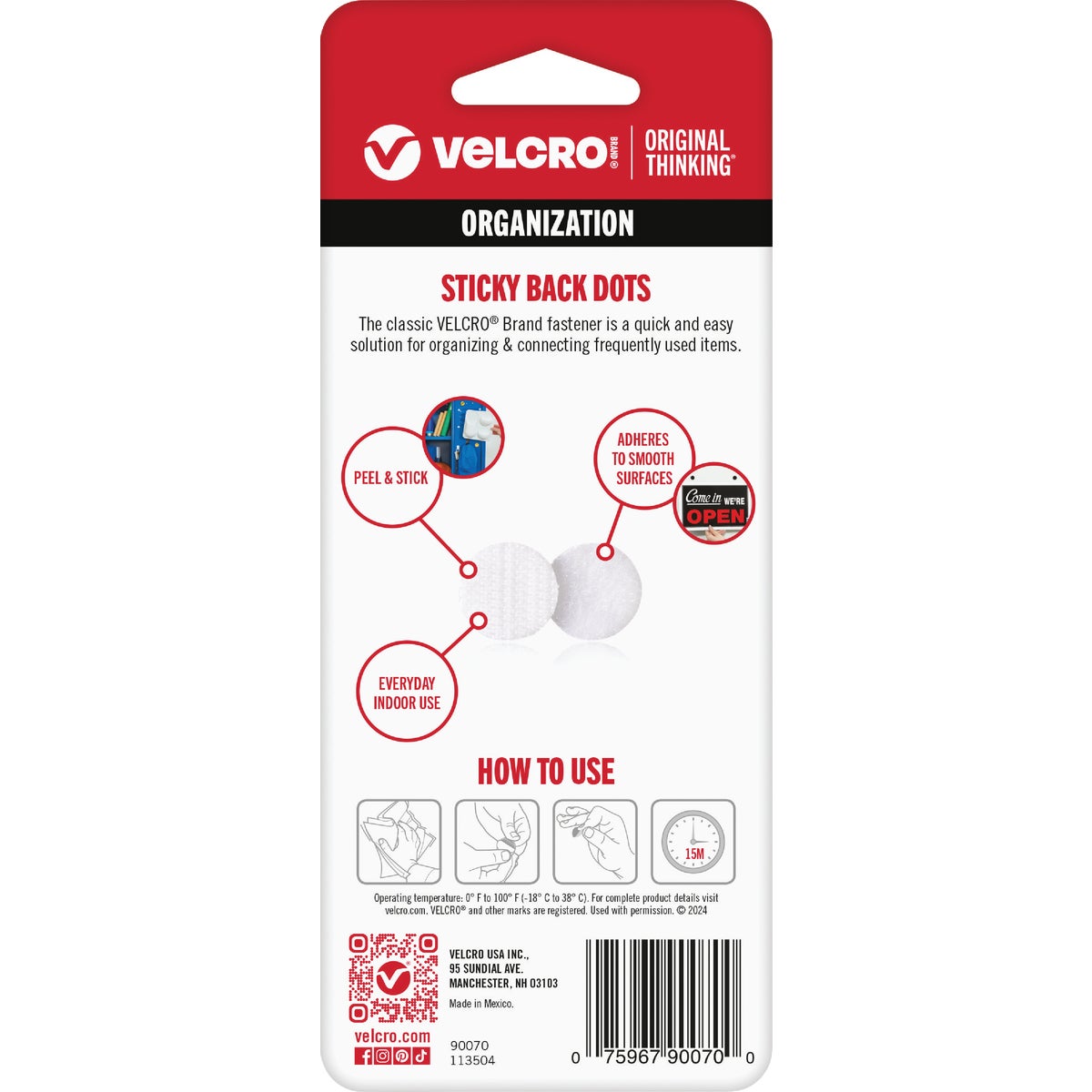 VELCRO Brand 5/8 In. White Hook & Loop Discs (15-Count) Image 4