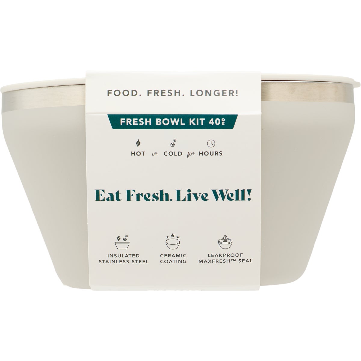 Rigwa Life 40 Oz. Fresh Bowl Kit, Oyster Image 2
