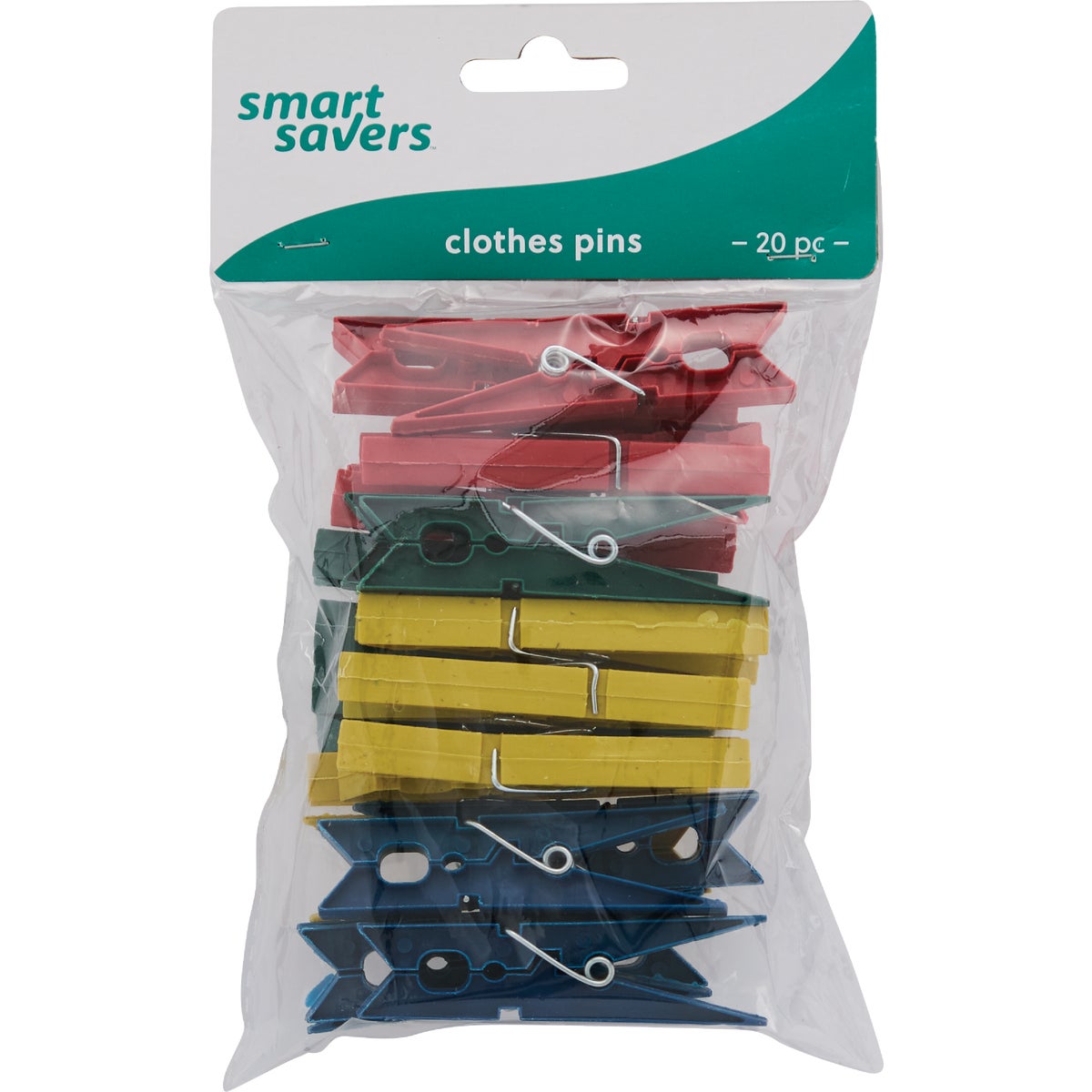 Smart Savers Spring Poly Clothespins (20-Pack)