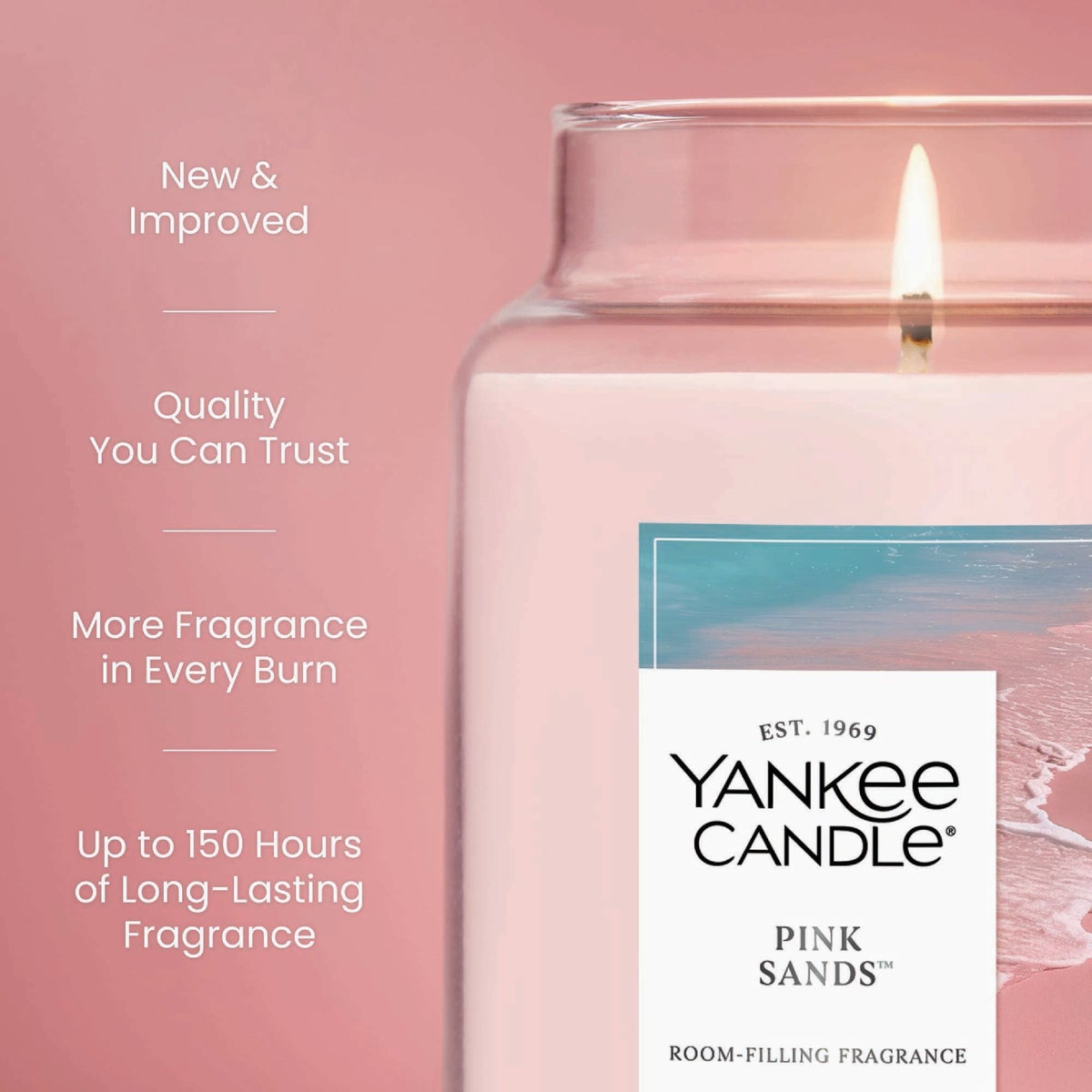 Yankee Candle 22 Oz. Pink Sands Large Jar Candle Image 5