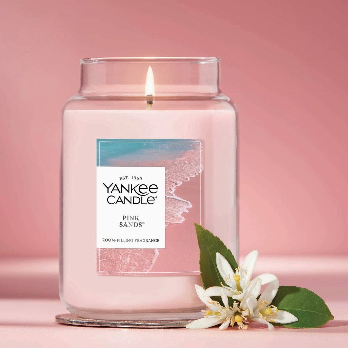 Yankee Candle 22 Oz. Pink Sands Large Jar Candle Image 4