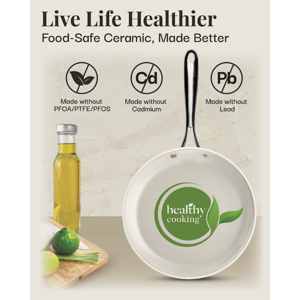 Gotham Steel Natural Collection 10 In. Fry Pan Image 7