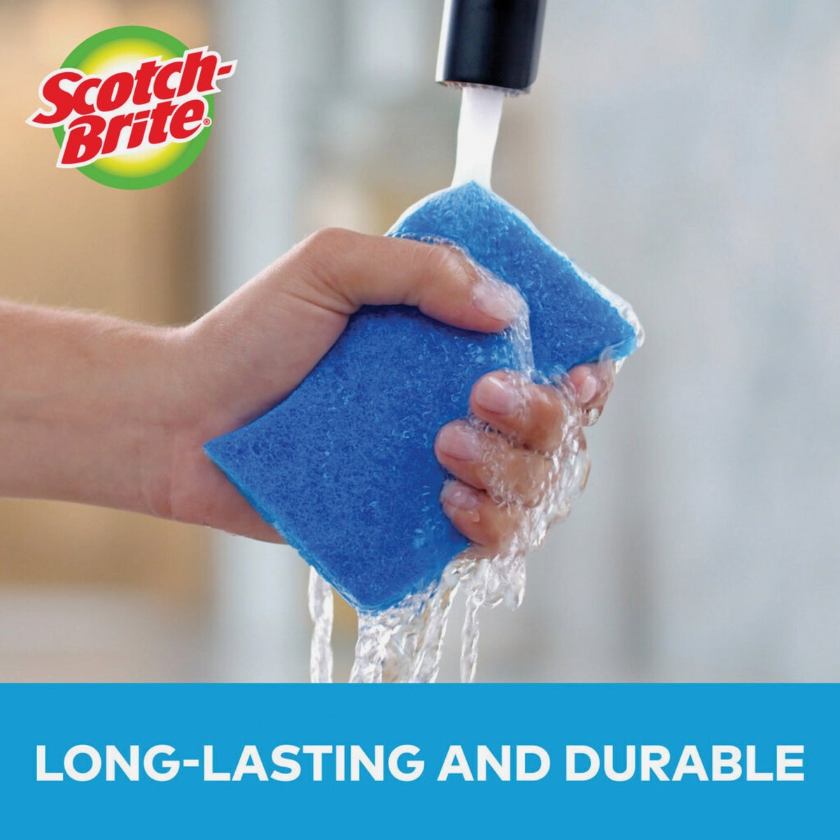 Scotch-Brite Zero Scratch Scrub Sponge, 4.4 In. x 2.6 In. x 0.7 In. Image 3