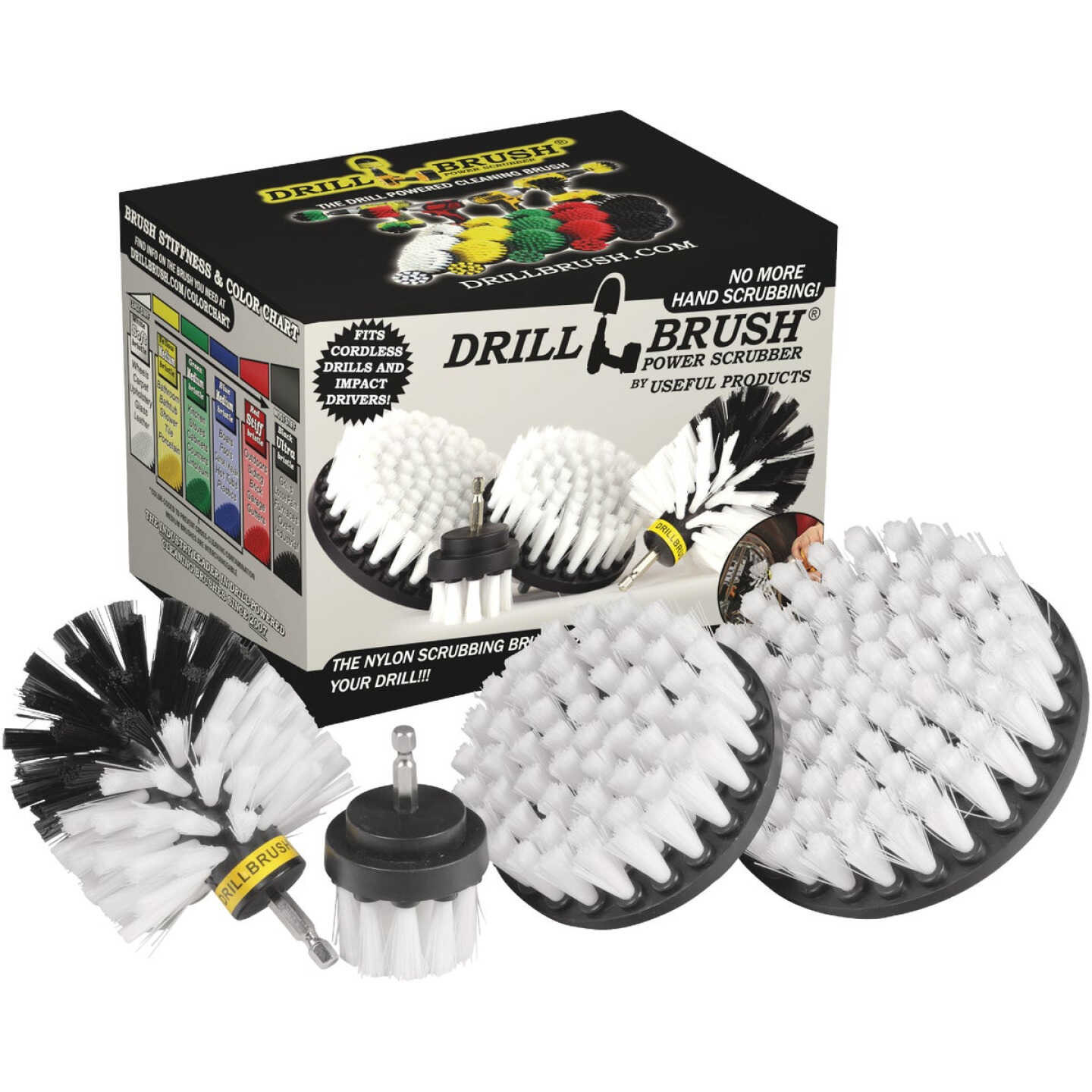 Drillbrush Automotive Soft White Drill Brush (4 Piece) Image 1