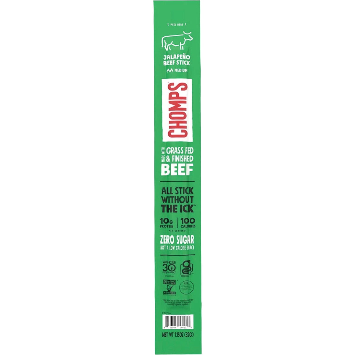 CHOMPS 1.15 Oz. Jalapeno Beef Stick