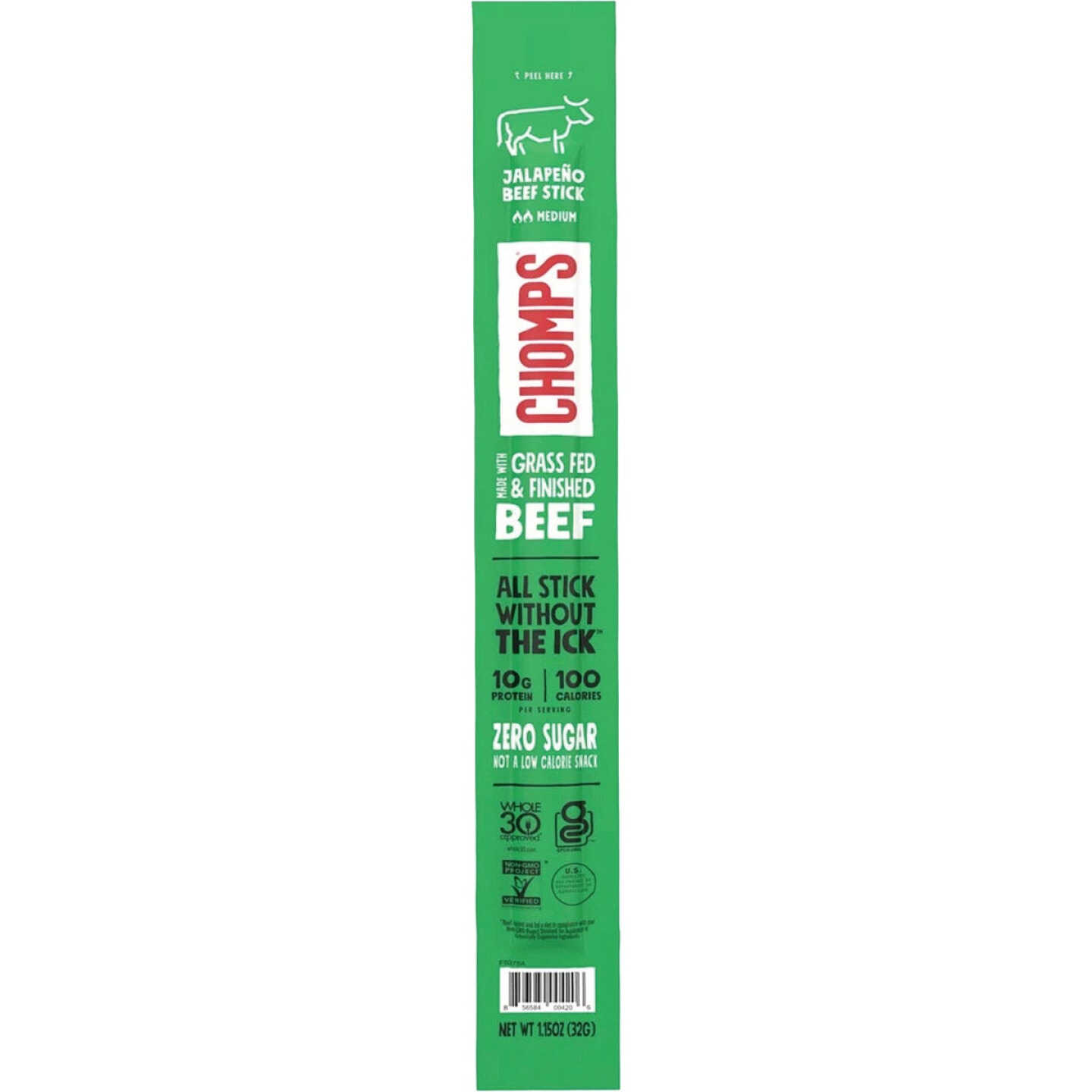 CHOMPS 1.15 Oz. Jalapeno Beef Stick Image 1