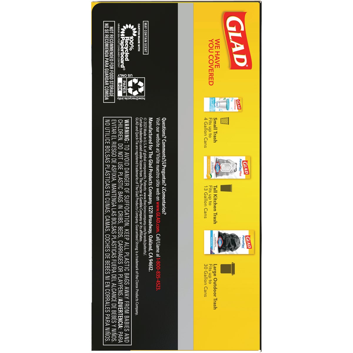 Glad Quick-Tie 30 Gal. Large Trash Bags (40-Count) Image 2