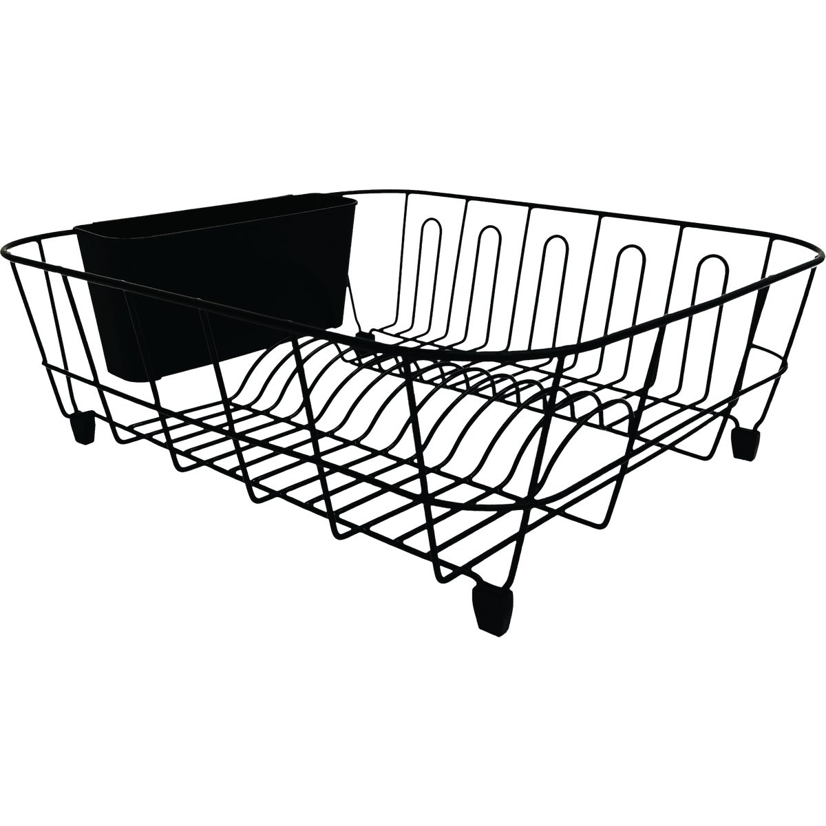 Grayline 14 In. W x 17-1/2 In. L  Black Wire Sink Dish Drainer