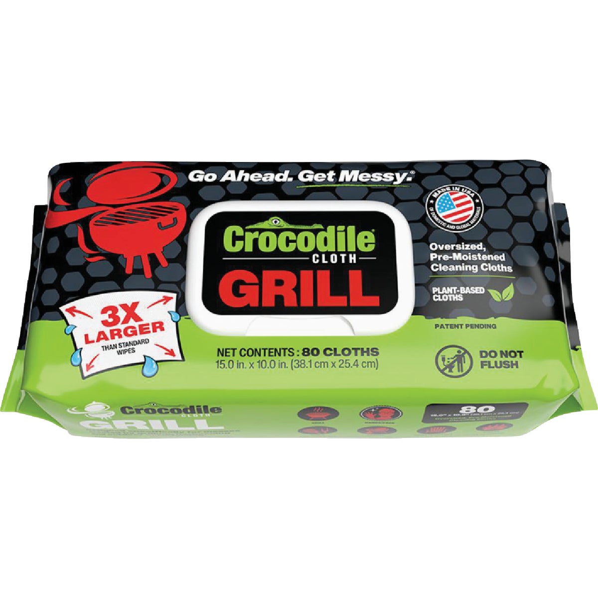 Crocodile Cloth 10 In. x 15 In. Grill Cleaning Wipe (80-Count) Image 1