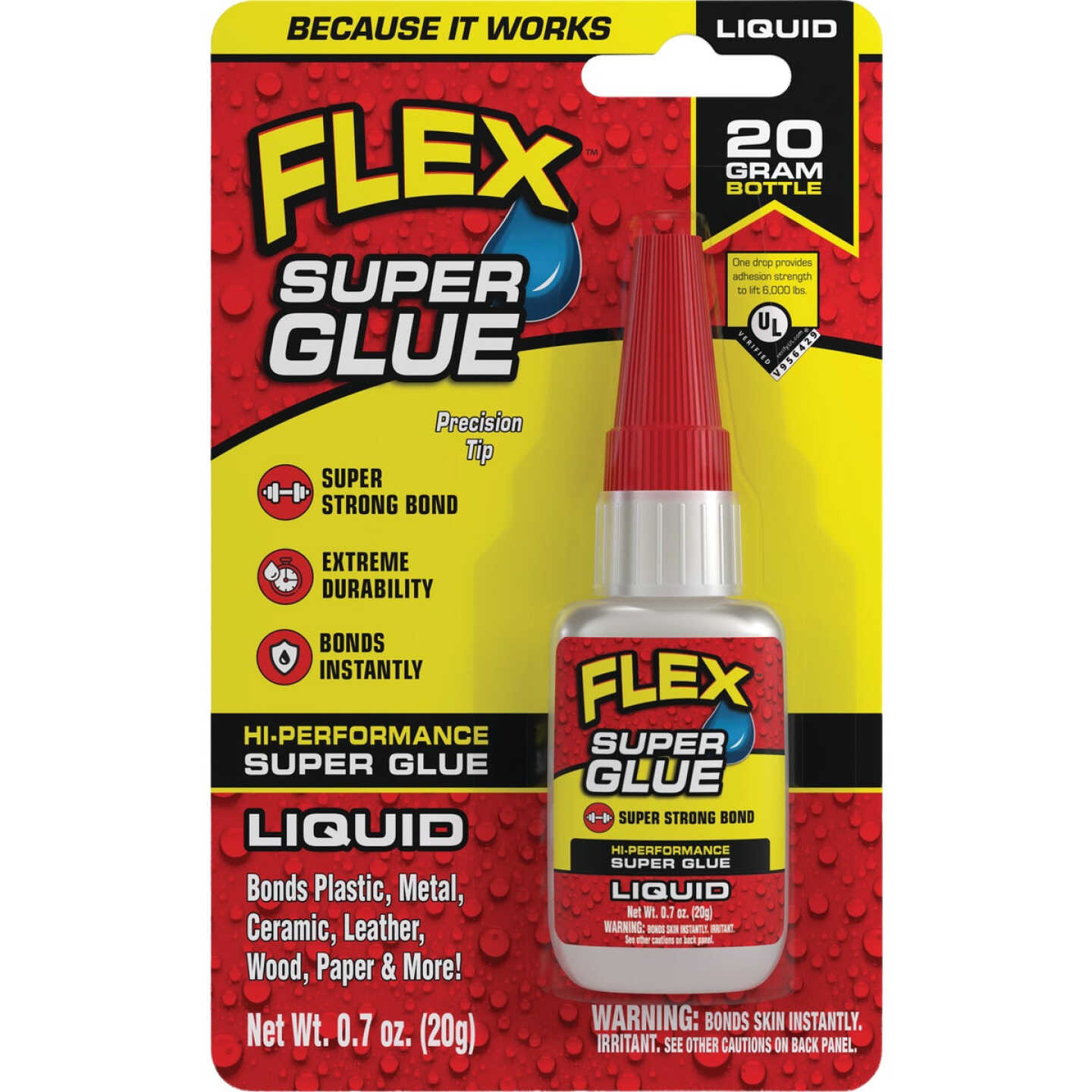 Flex 0.7 Oz. Liquid Super Glue Image 1