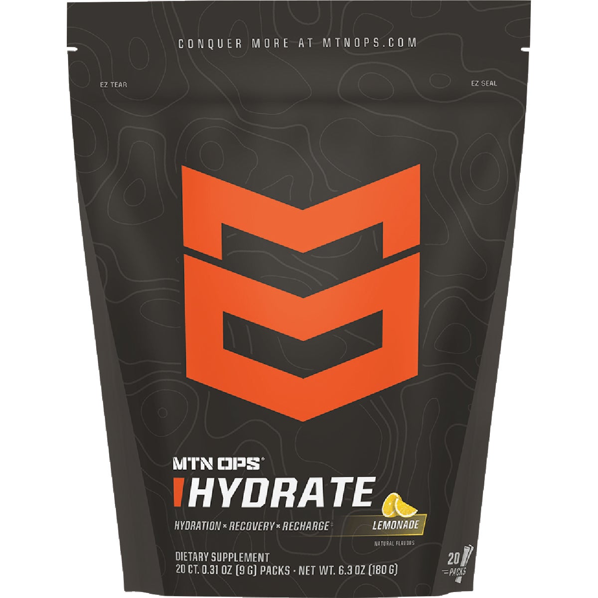 MTN OPS Hydrate Lemonade Trail Pack Drink Mix (20-Count) Image 2