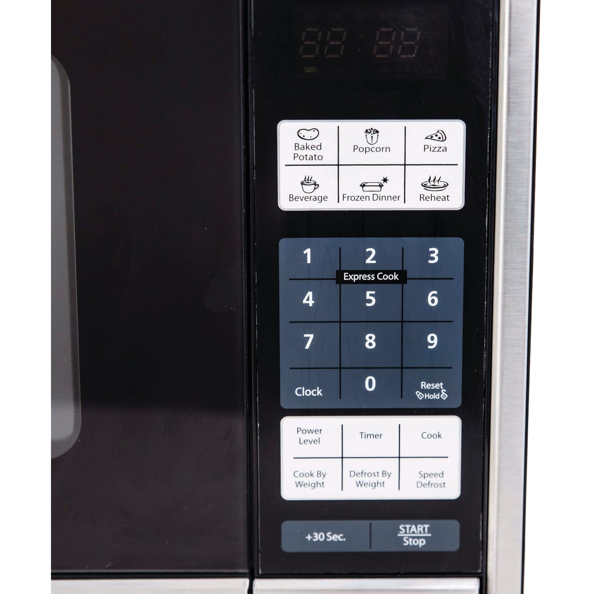 Avanti 1.1CF 1000W Black with Stainless Steel Front Microwave Image 4