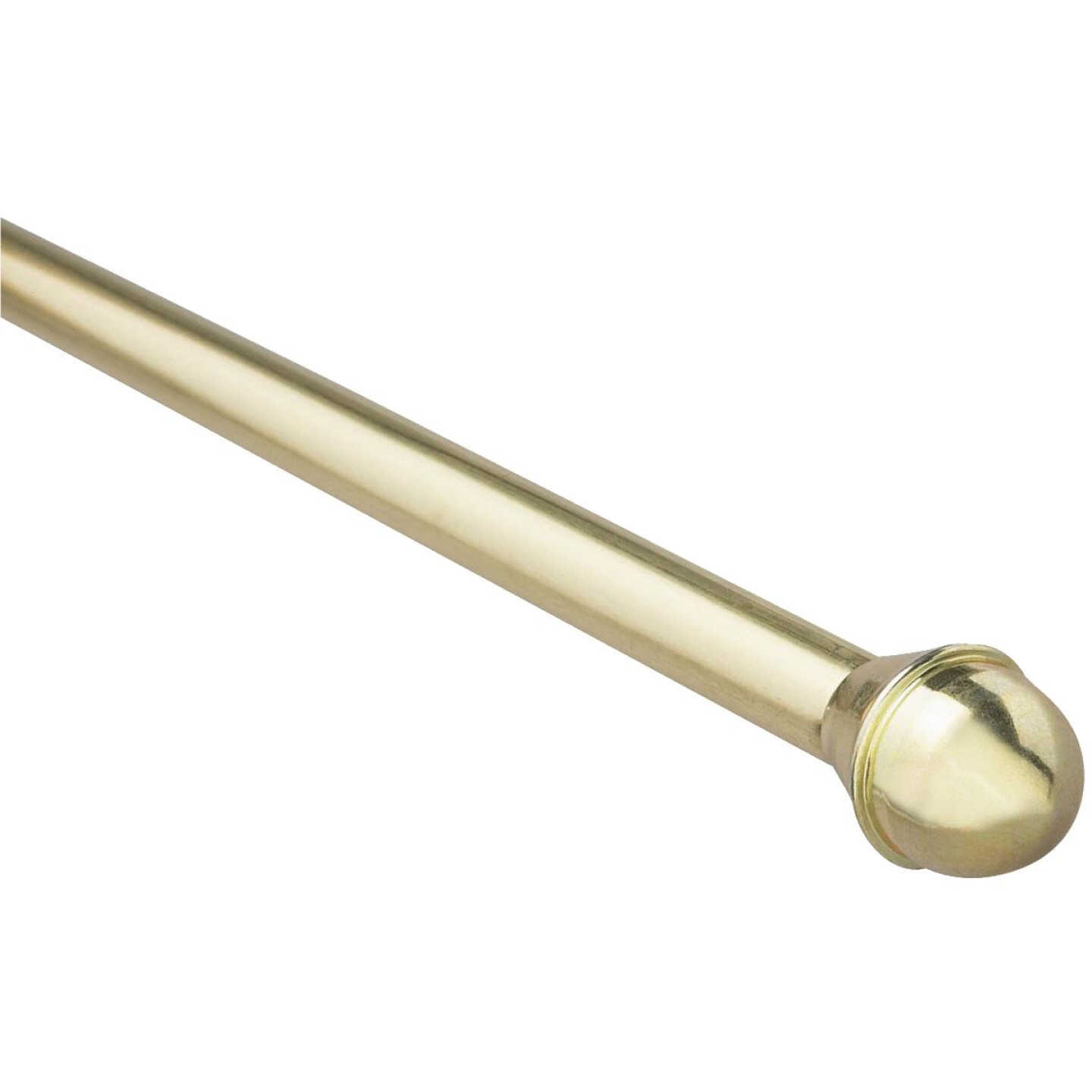 Levolor 28 In. To 48 In. 5/8 In. Brass Standard Cafe Rod Image 2