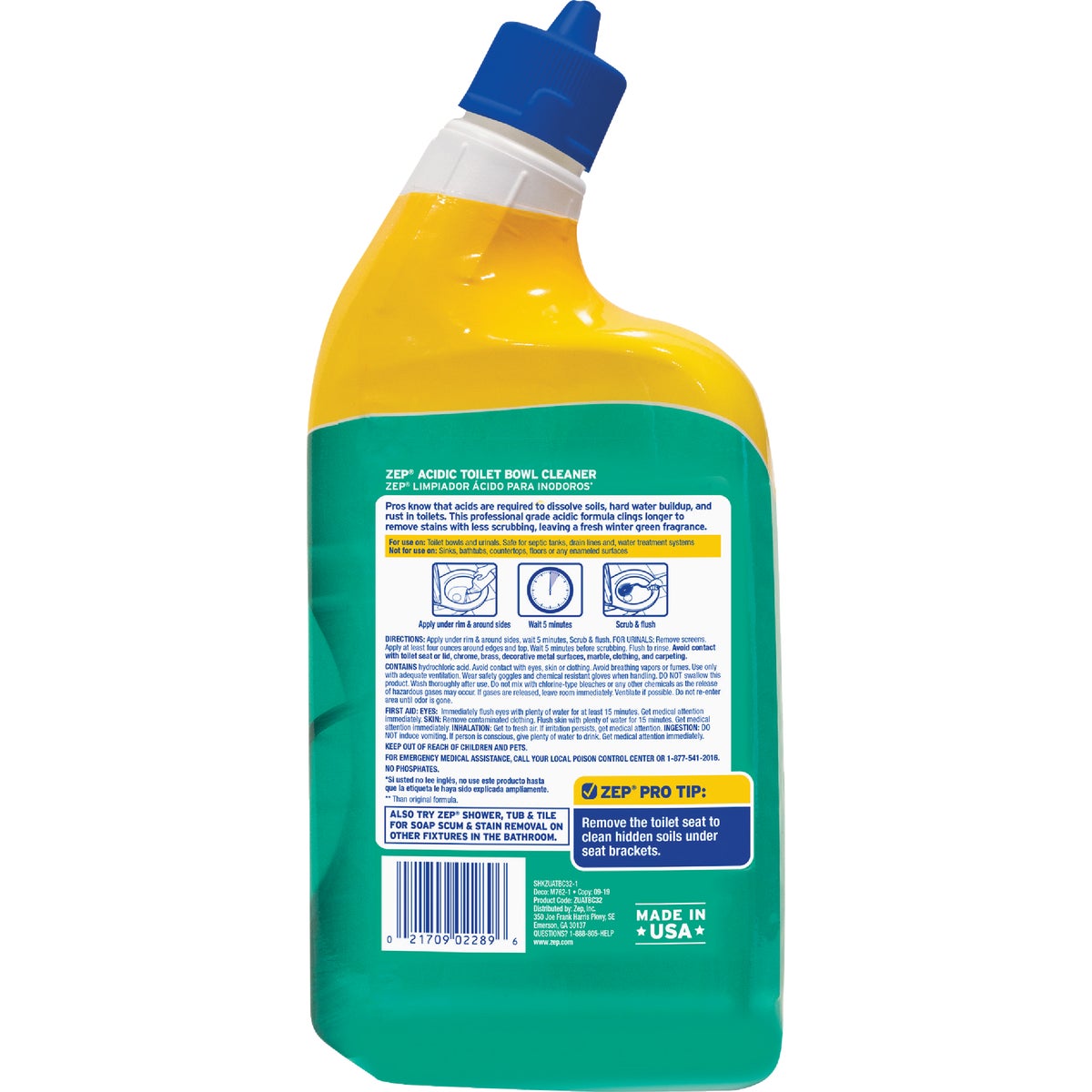 Zep 32 Oz. Acidic Gel Toilet Bowl Cleaner Image 4