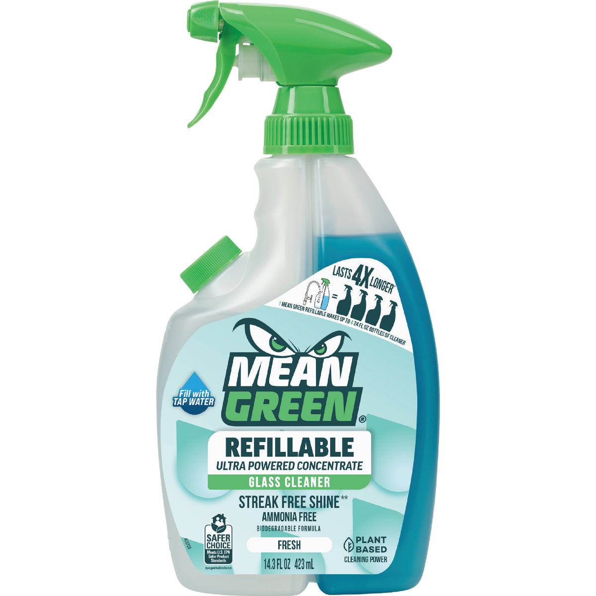 Mean Green 28 Oz. Fresh Refillable Glass Cleaner