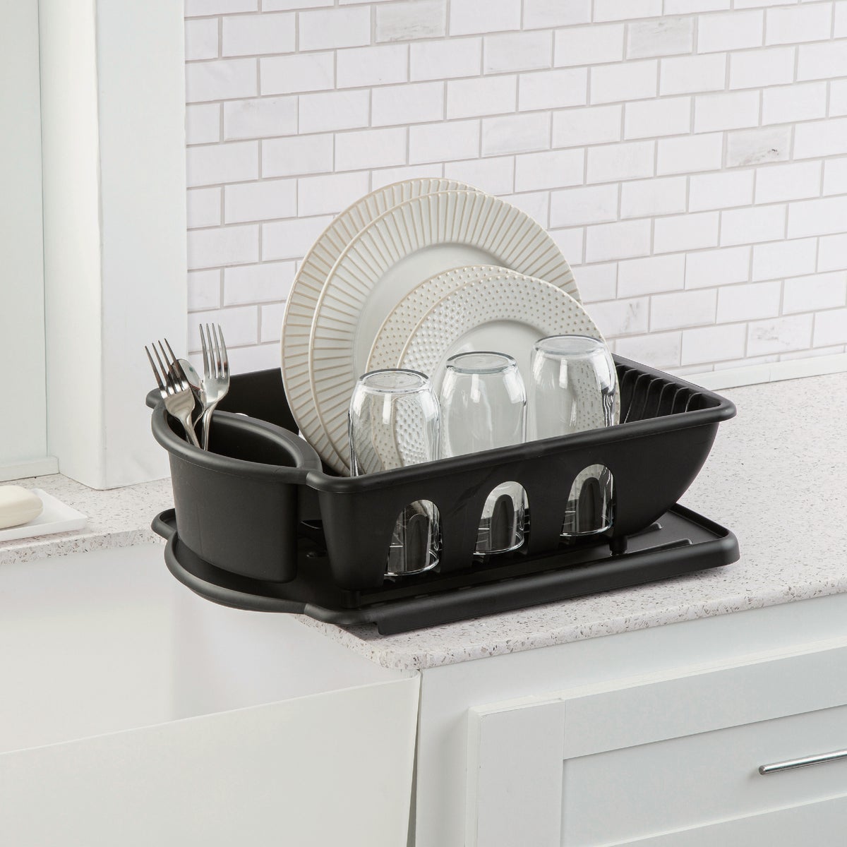 Sterilite Black Dish Sink Set (2-Piece) Image 3