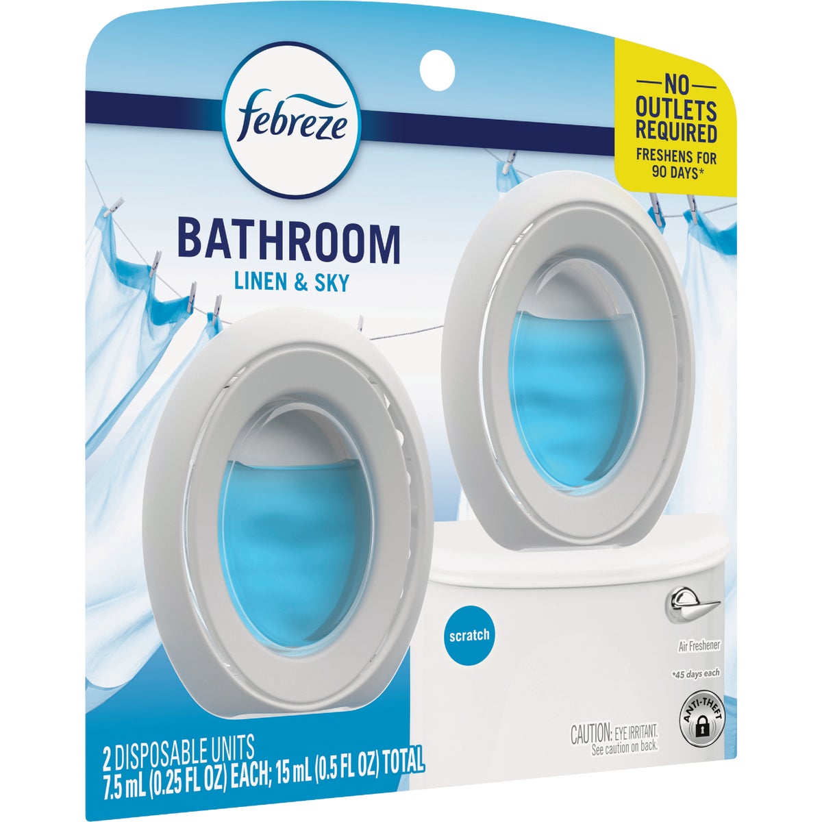 Febreze Linen & Sky Scent Bathroom Air Freshener (2-Count) Image 1