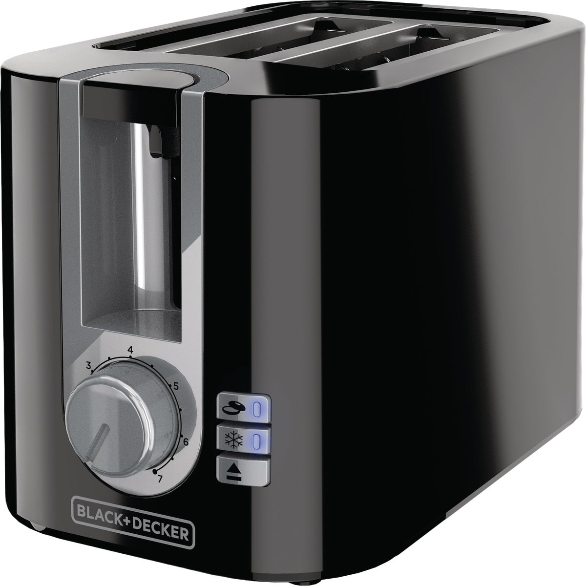Black & Decker 2-Slice Toaster with Extra Wide Slots, Black