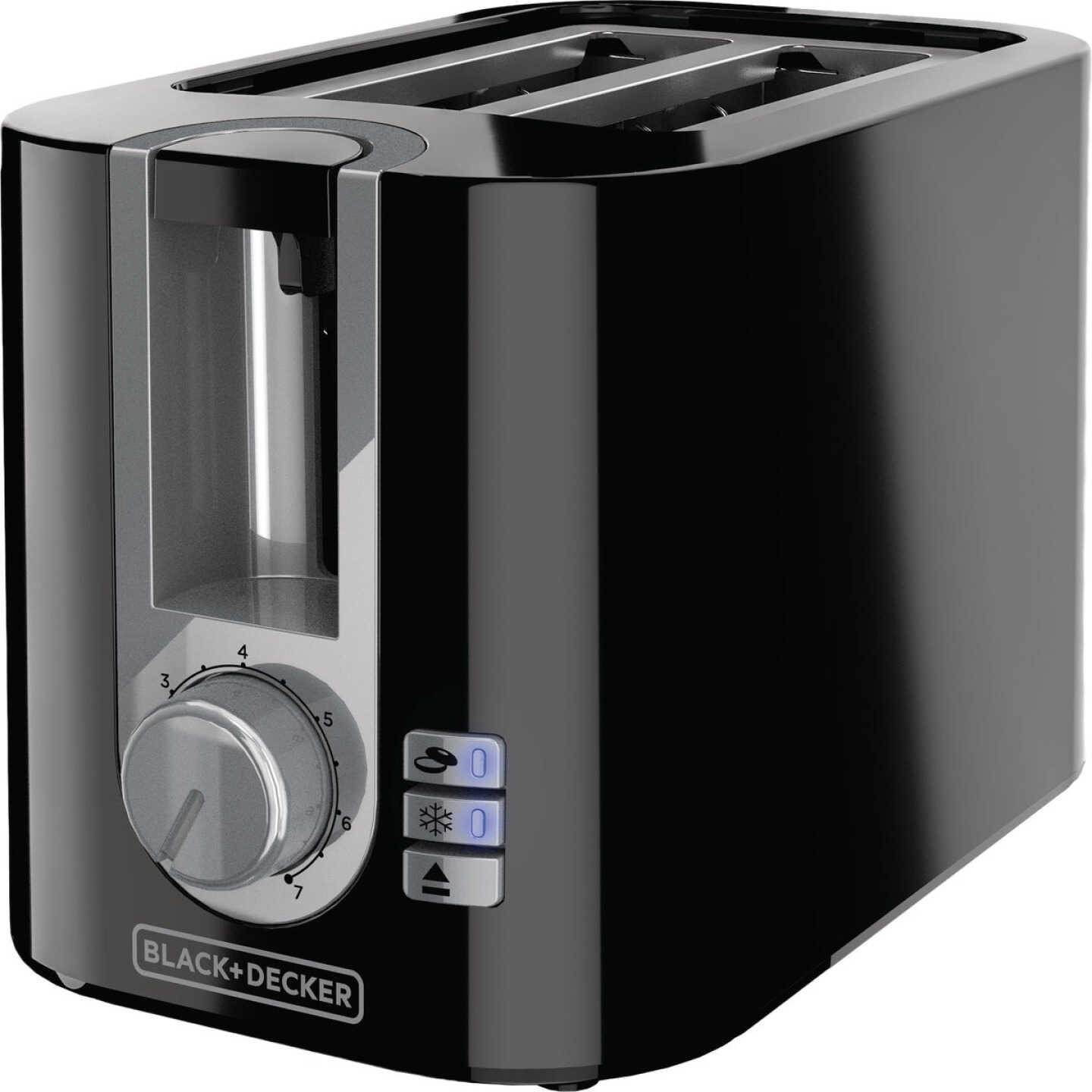 Black & Decker 2-Slice Toaster with Extra Wide Slots, Black Image 1