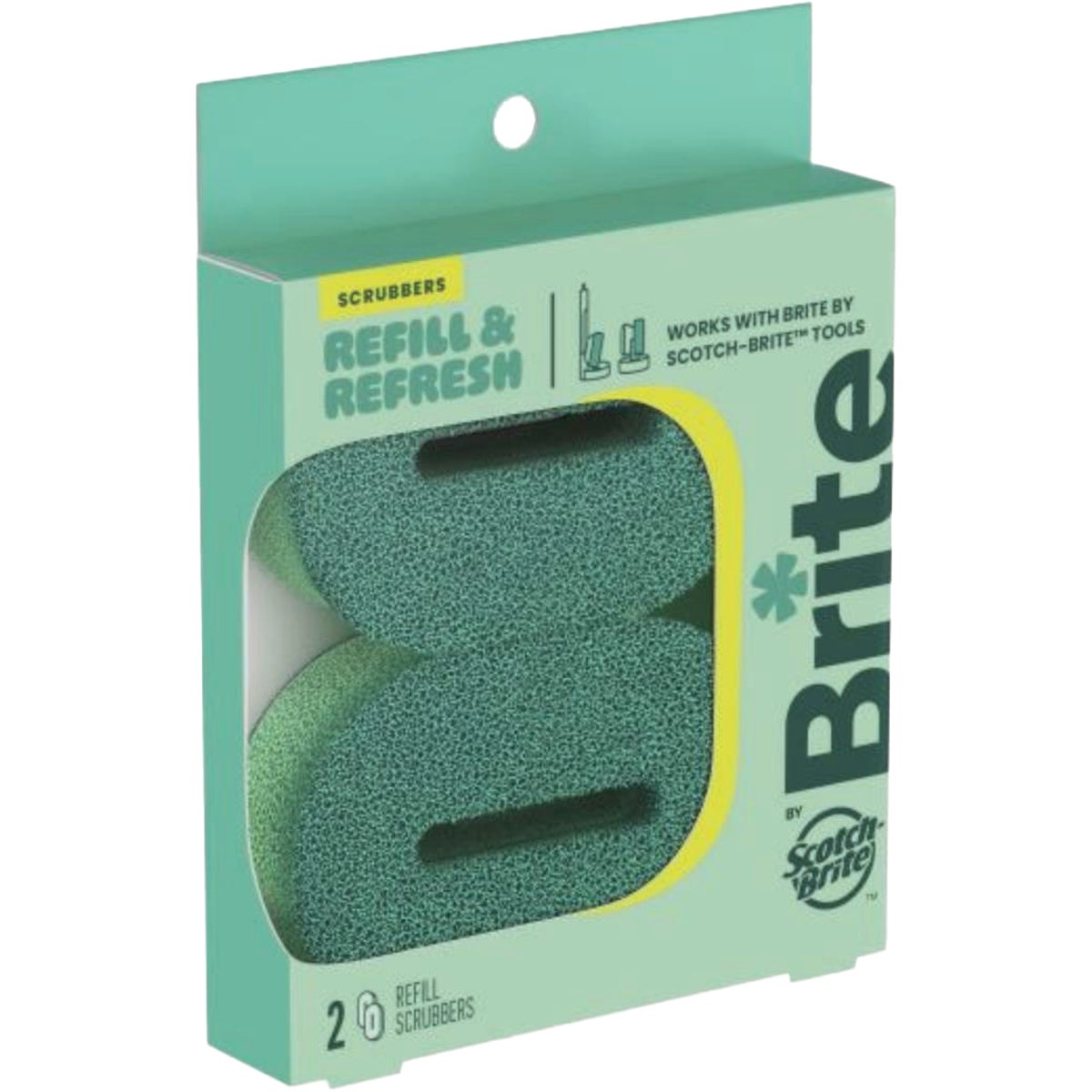 Brite by Scotch-Brite Refill Scrubbers (2-Pack)