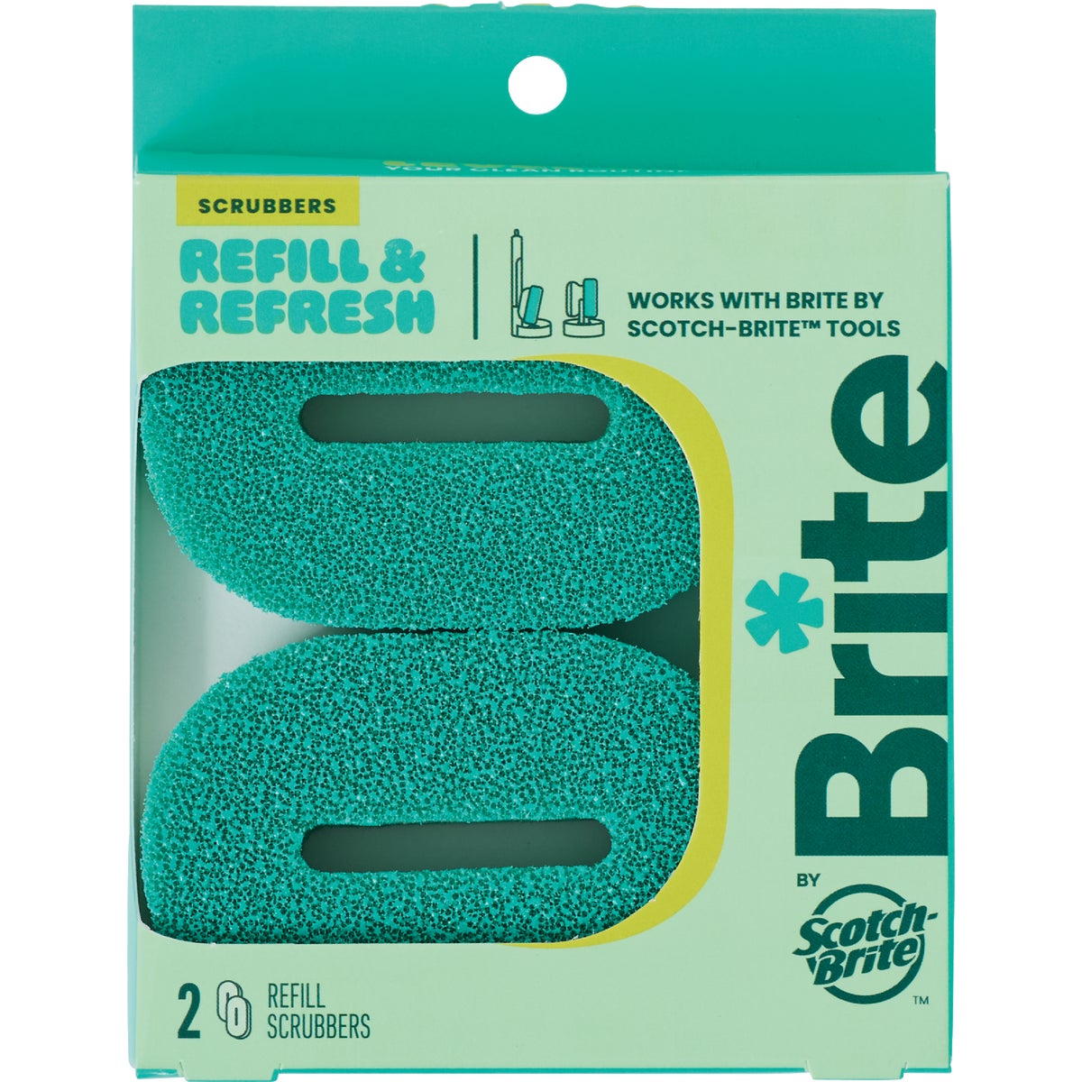 Brite by Scotch-Brite Refill Scrubbers (2-Pack) Image 2