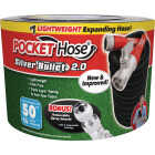 Pocket Hose Silver Bullet 2.0 3/4 In. x 50 Ft. No-Kink Hose & Nozzle Image 1