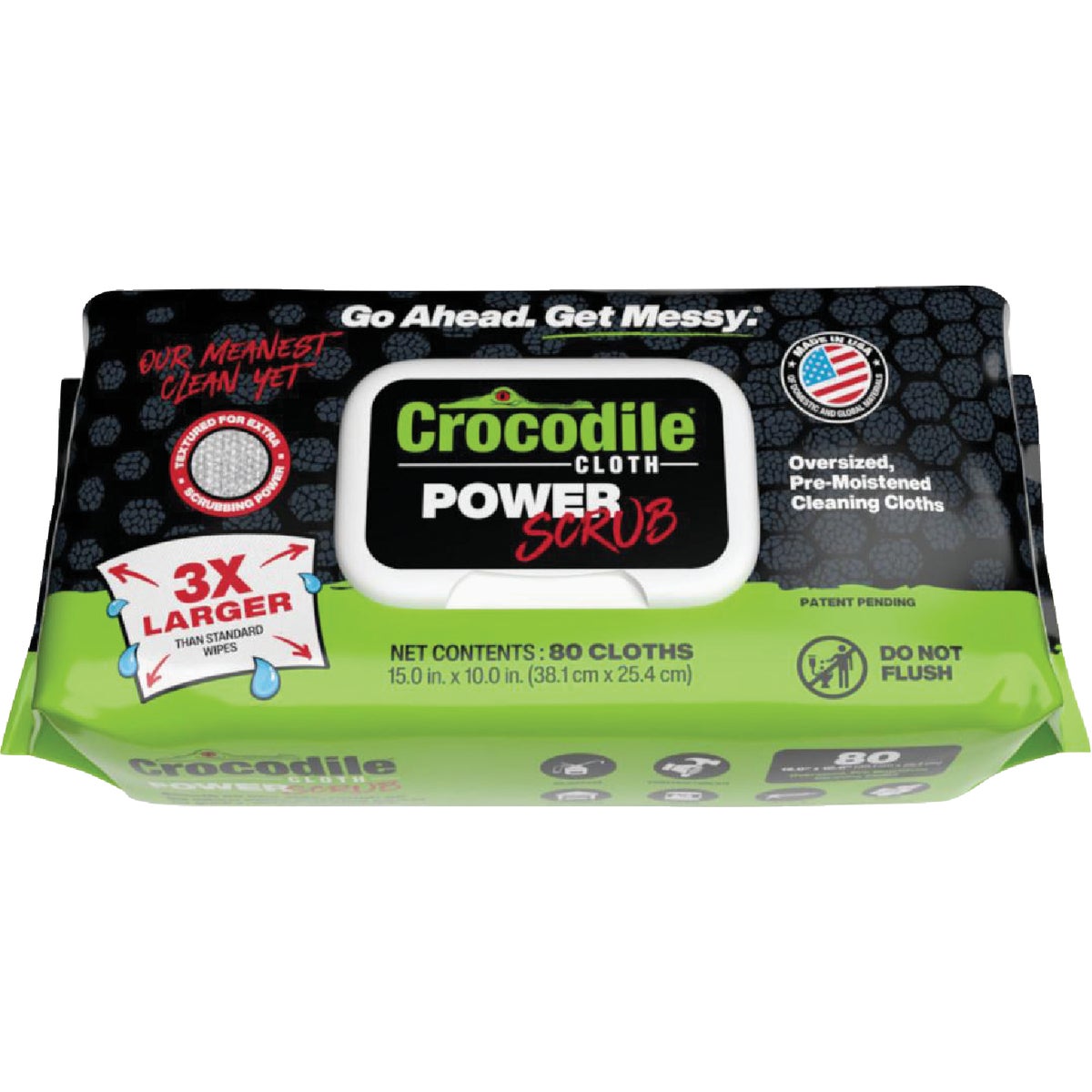 Crocodile Cloth PowerScrub Huge Scrubbing & Cleaning Cloth (80-Count)