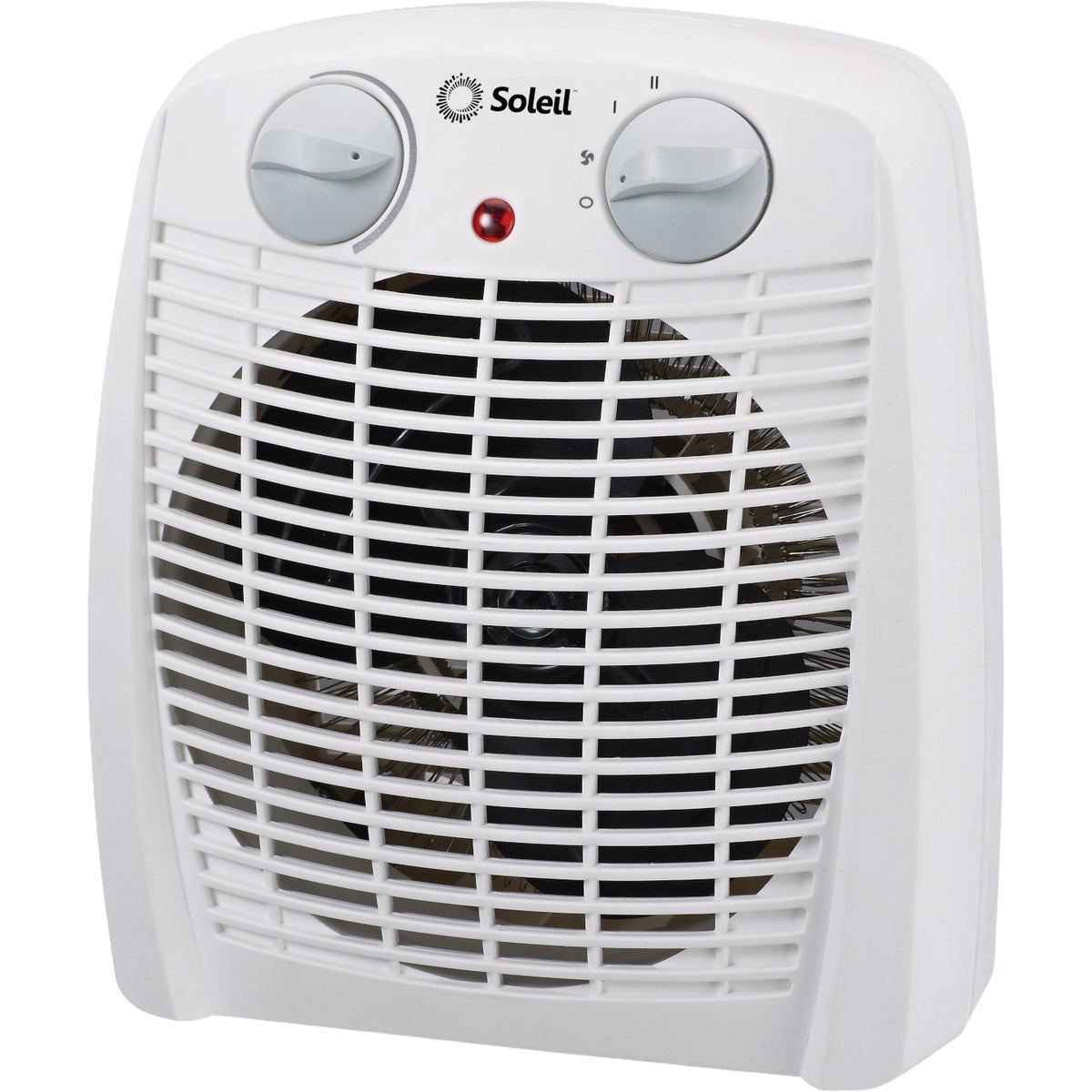 Soleil White Personal Fan Heater Image 1