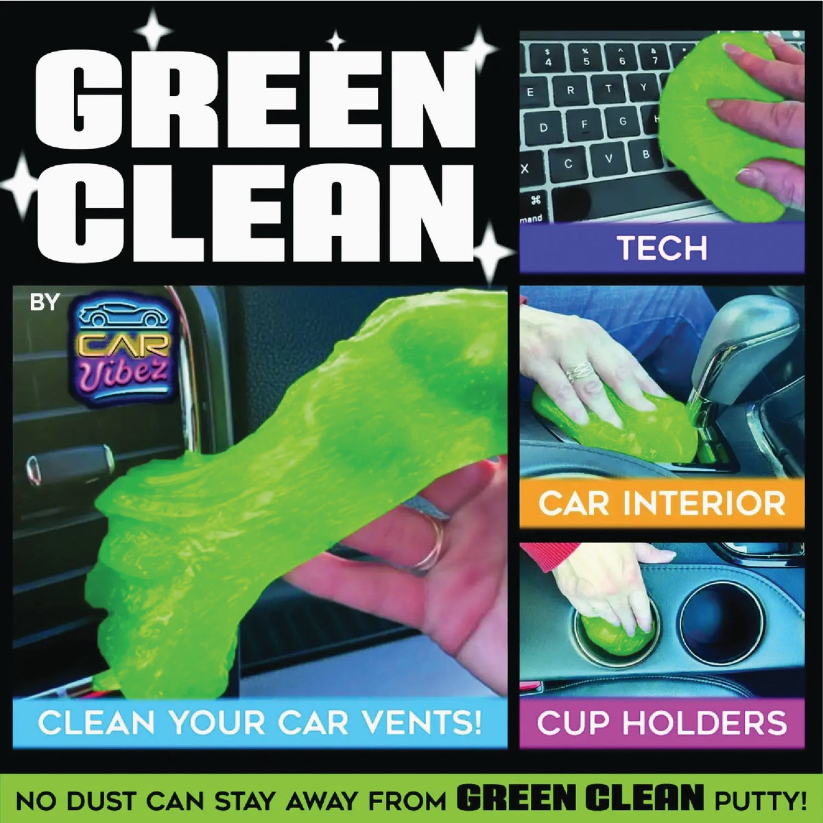 Car Vibez Green Clean Putty Image 2