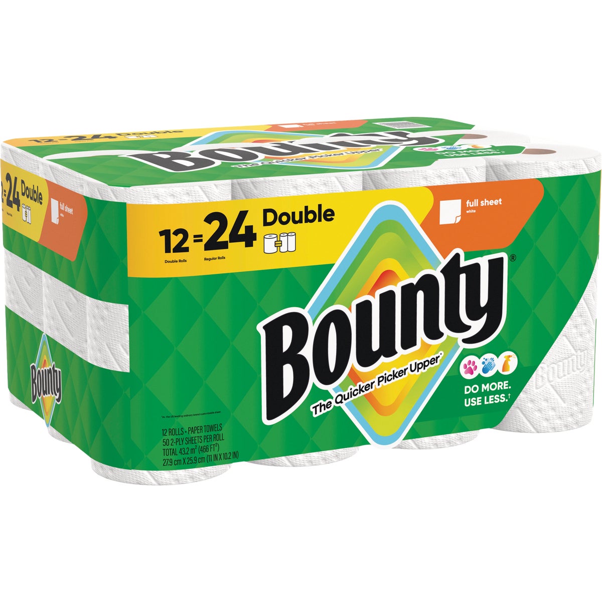 Bounty Full Sheet Paper Towels (12 Double Rolls) Image 4