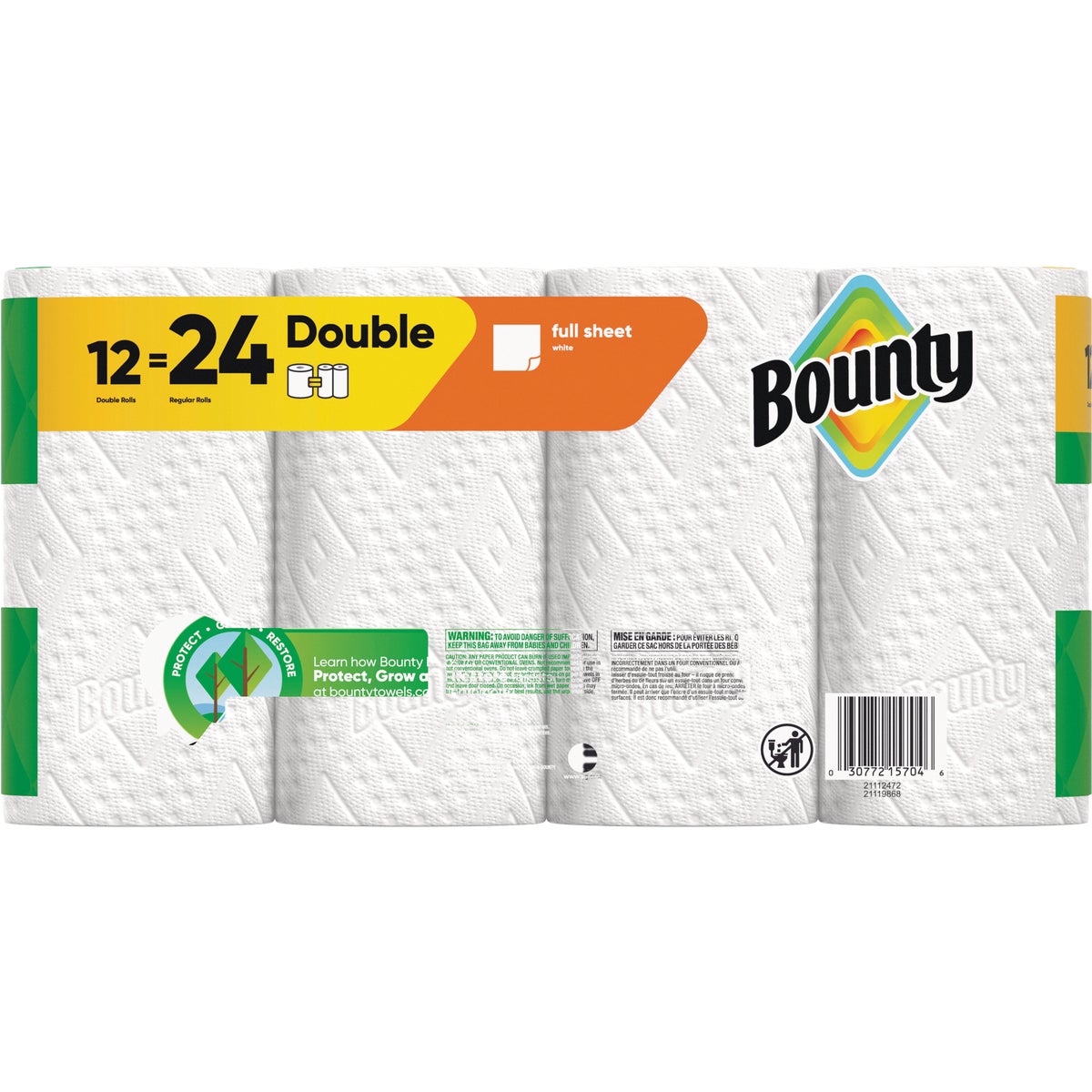 Bounty Full Sheet Paper Towels (12 Double Rolls) Image 5