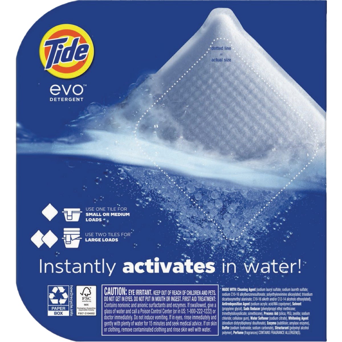 Tide Evo Laundry Detergent Tile, Spring Blast (22-Count) Image 2
