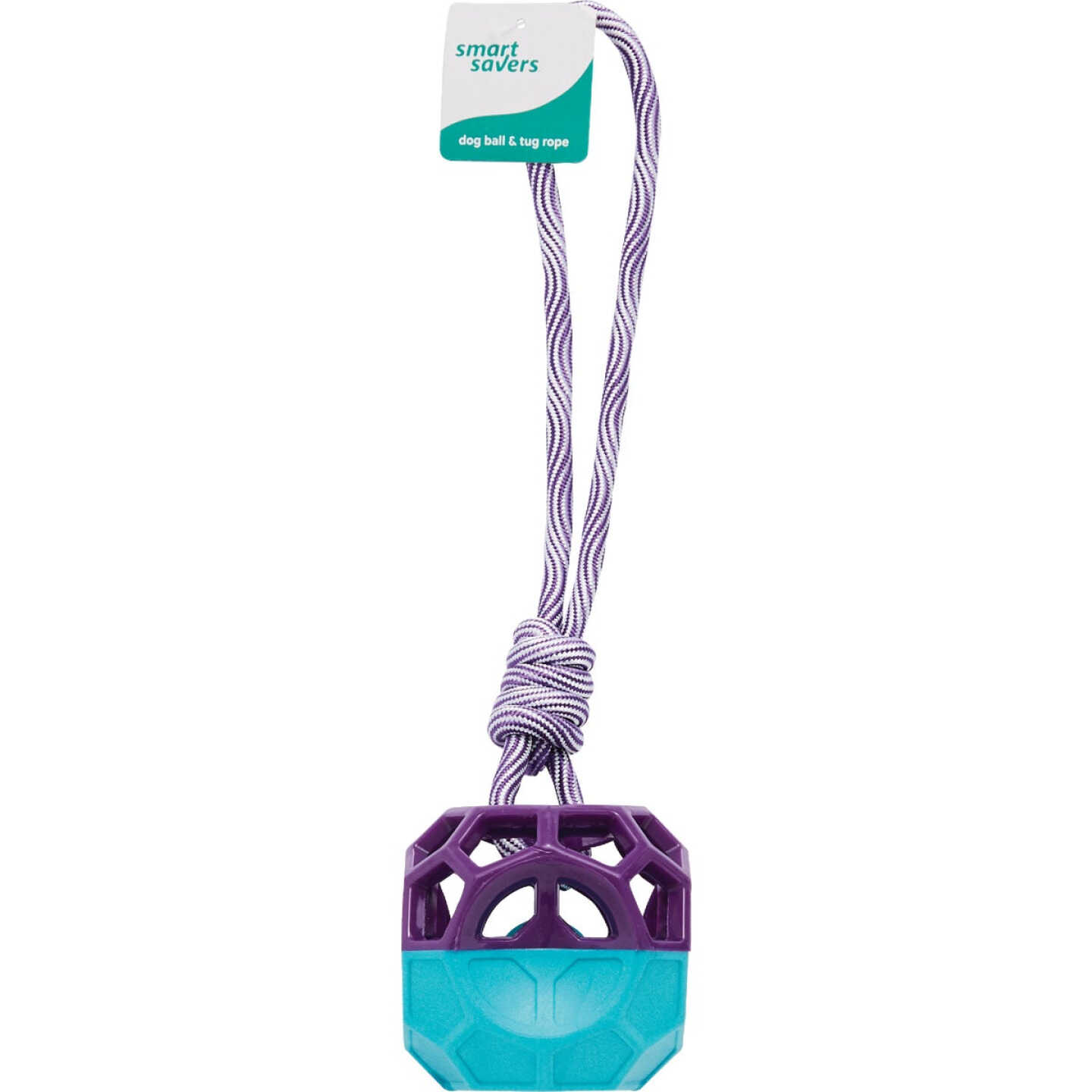 Smart Savers Dog Ball with Tug Rope Image 1
