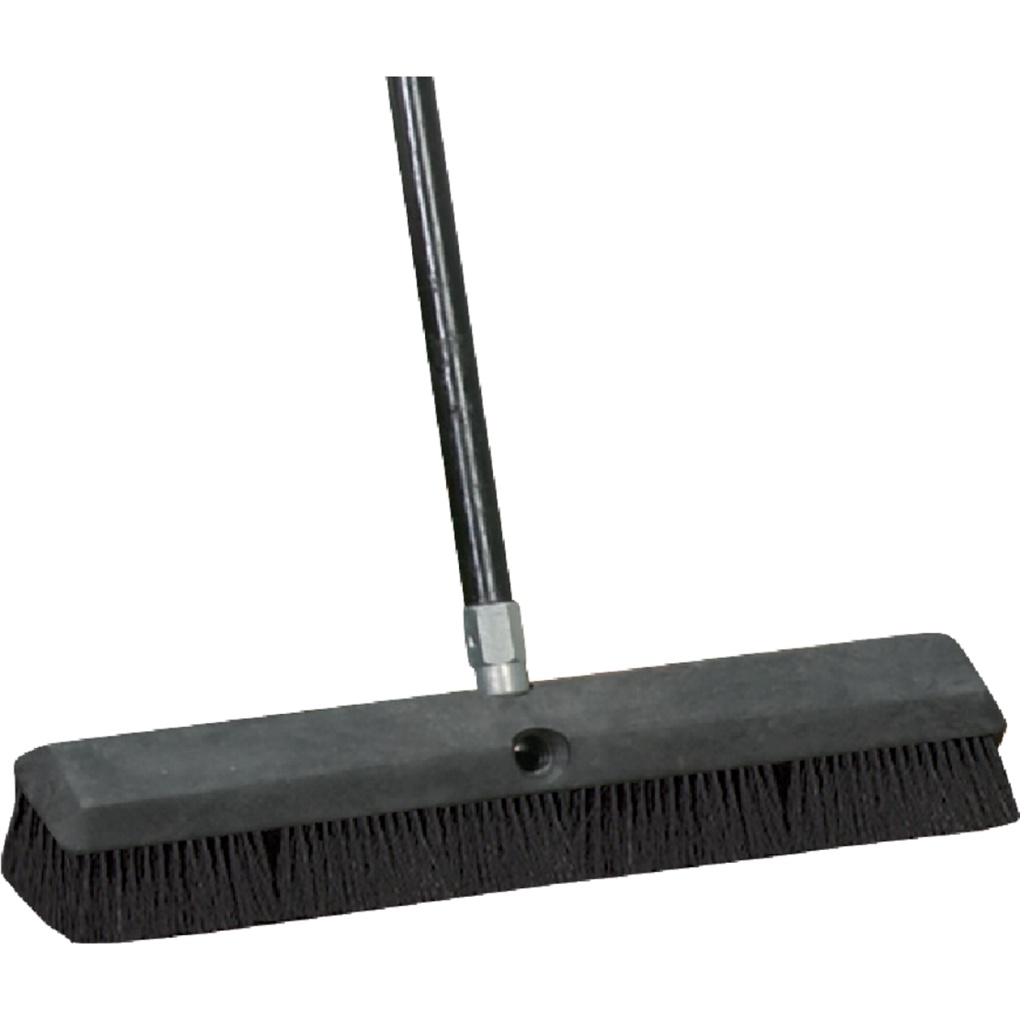 Do it Best 18 In. W. x 60 In. L. Metal Handle Black-Fibre Border Push Broom Image 1