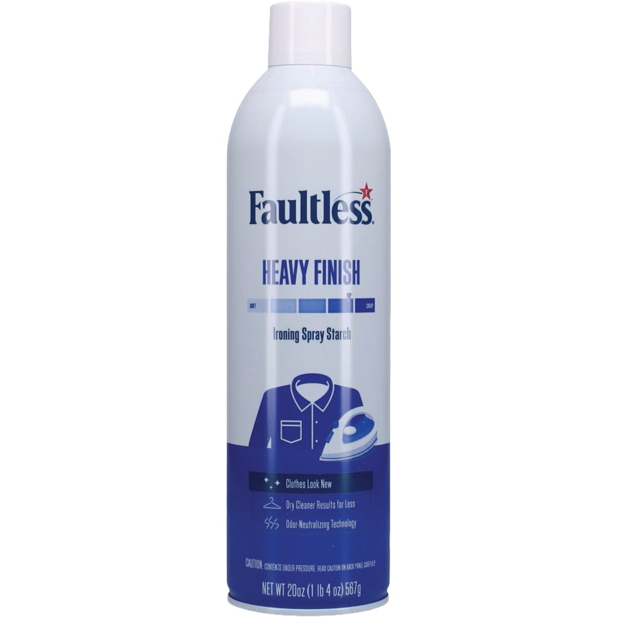 Faultless 20 Oz. Heavy Ironing Aerosol Spray Starch