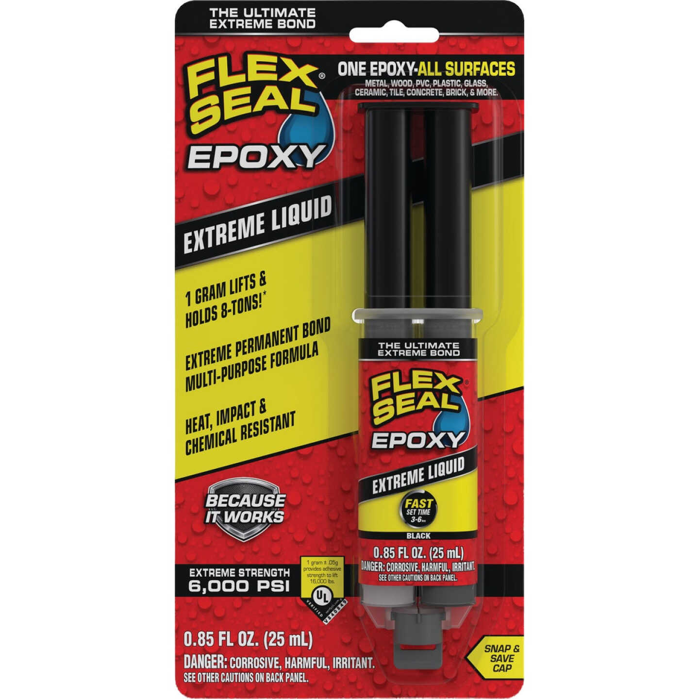 Flex Seal Epoxy 0.85 Fl. Oz. Extreme Liquid, Black Image 2