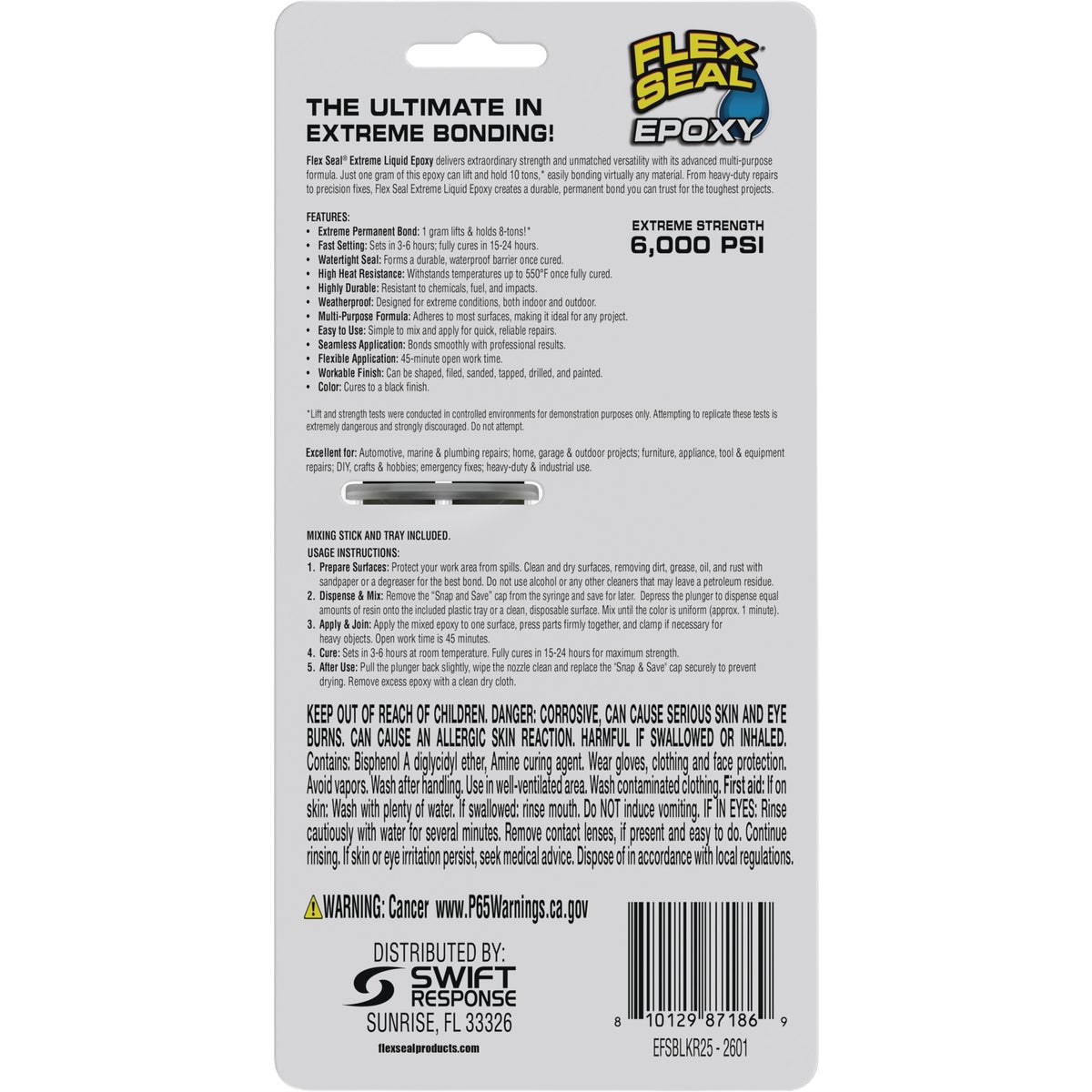 Flex Seal Epoxy 0.85 Fl. Oz. Extreme Liquid, Black Image 8