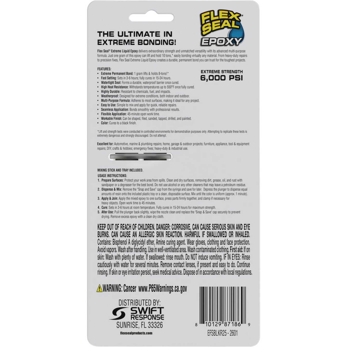 Flex Seal Epoxy 0.85 Fl. Oz. Extreme Liquid, Black Image 8