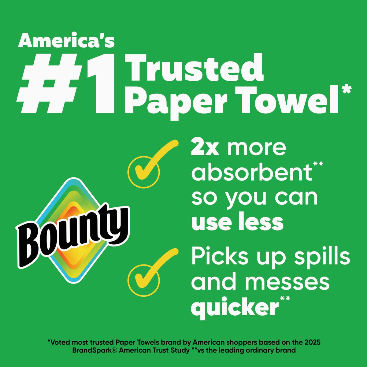 Bounty Paper Towels Select-A-Size White, 12 Double Rolls, 82 Sheets Per Roll Image 2