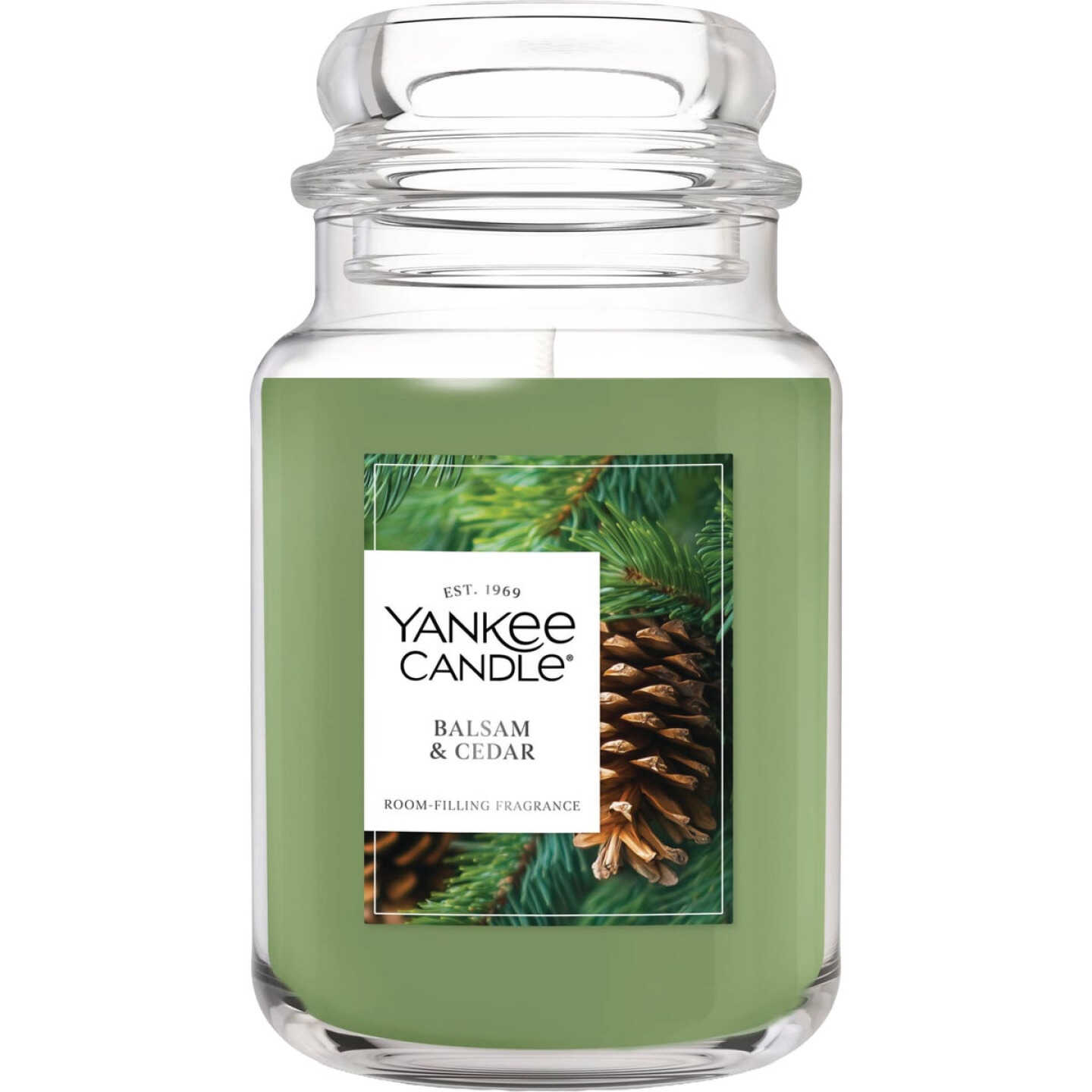 Yankee Candle 22 Oz. Balsam & Cedar Large Jar Candle Image 1