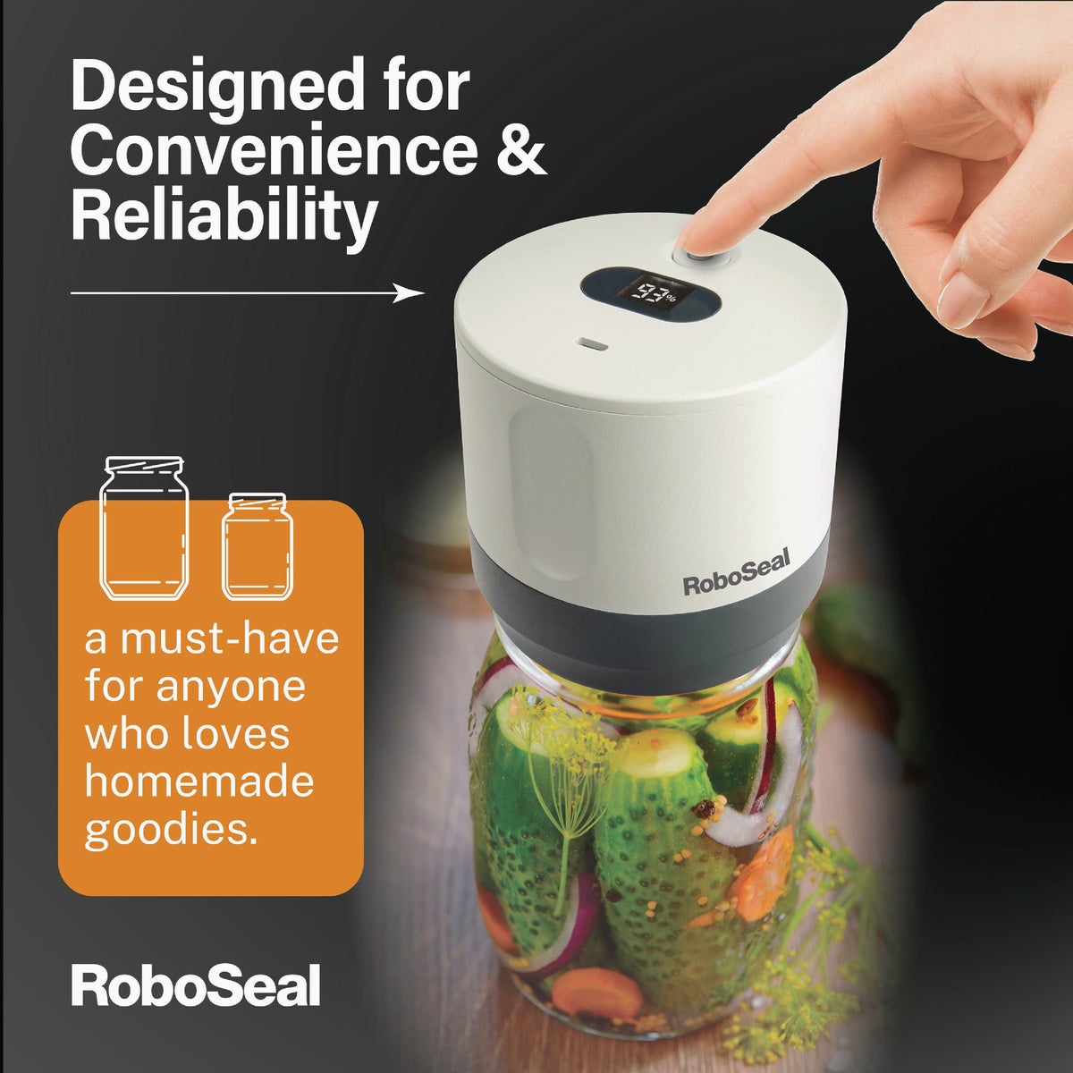 RoboSeal Rechargeable Mason Jar Sealer Image 2