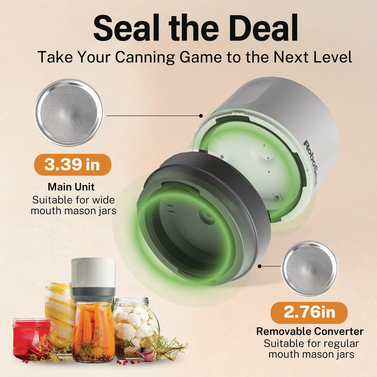 RoboSeal Rechargeable Mason Jar Sealer Image 4