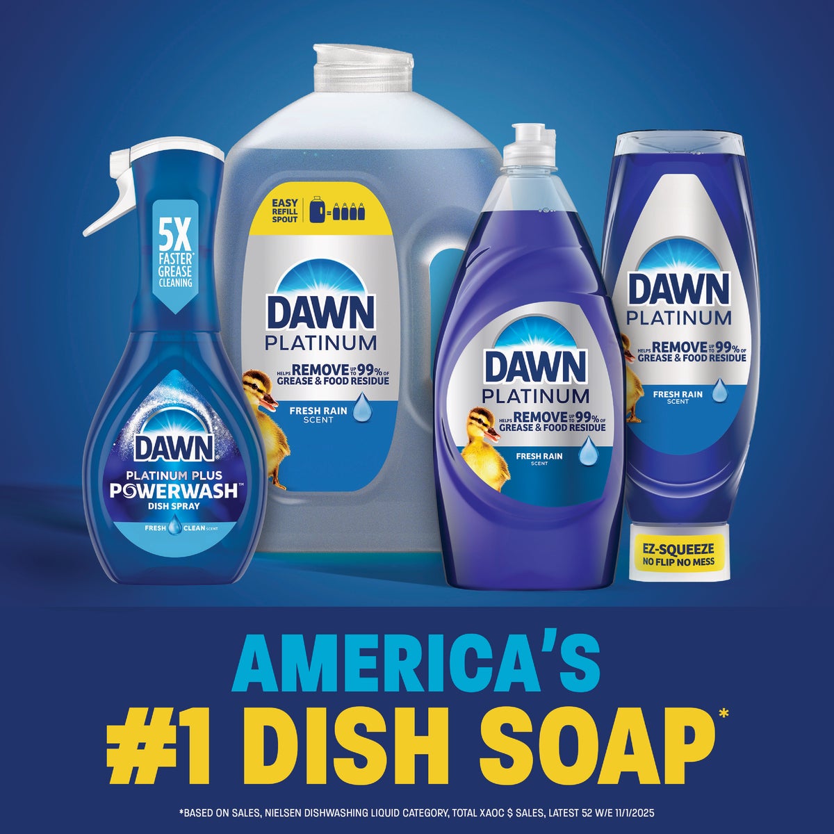 Dawn Platinum 30 Oz. Fresh Rain Dishwashing Soap Image 2