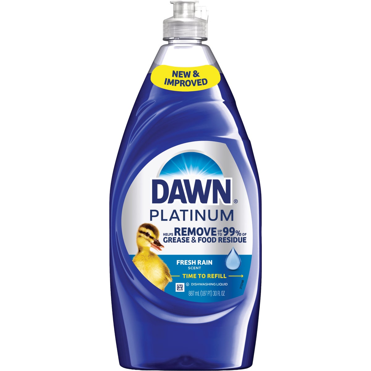 Dawn Platinum 30 Oz. Fresh Rain Dishwashing Soap Image 1